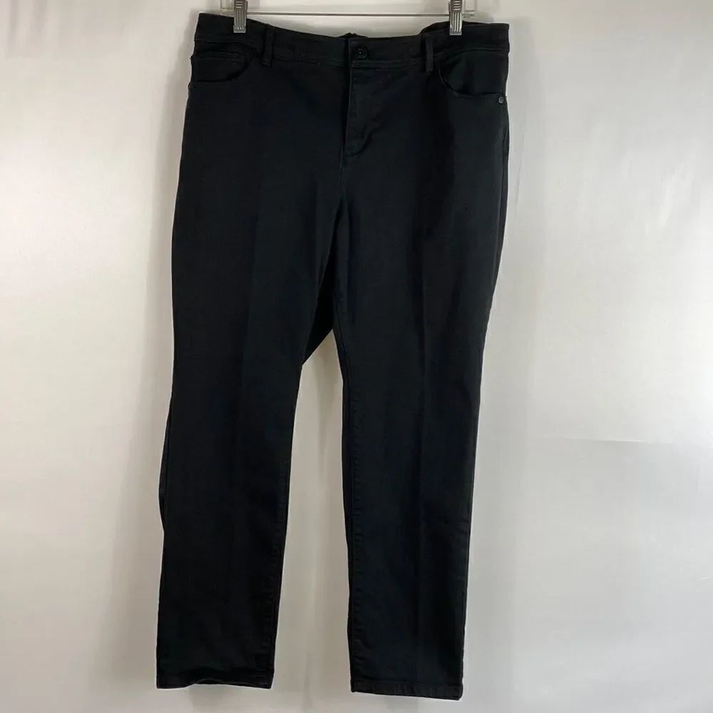 J. Jill Authentic Fit Slim Ankle black jeans size 16P